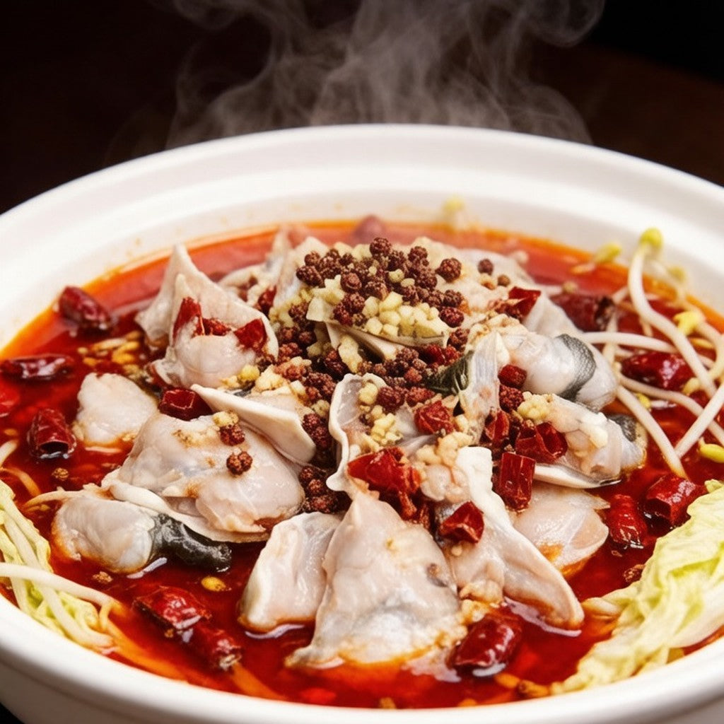 Poached fillets in a light savoury broth