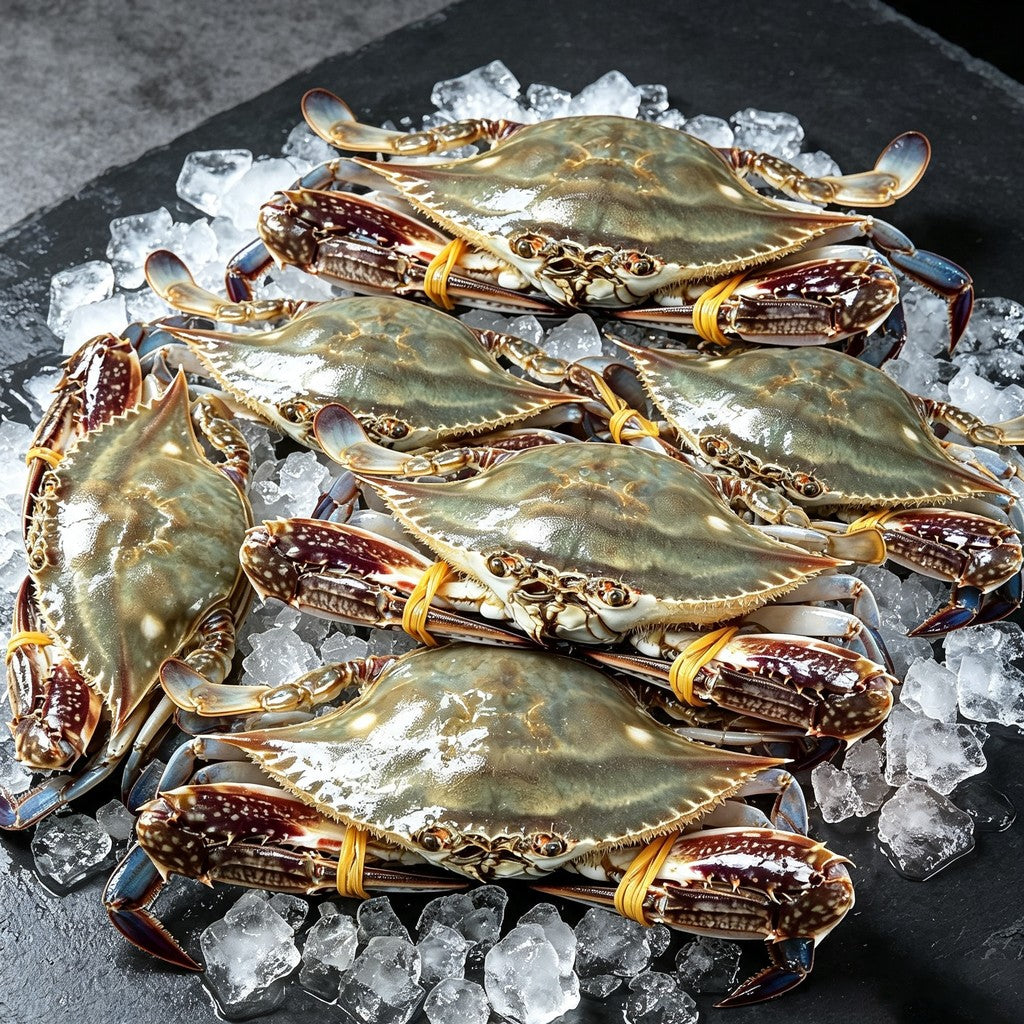 Crab pieces stir-fried with rice cakes